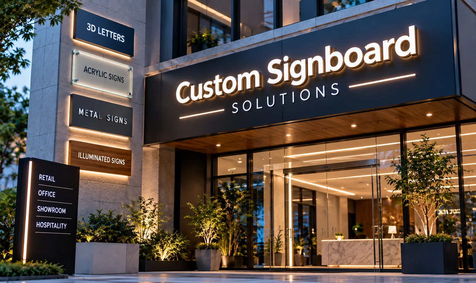 Custom Signage concept illustration